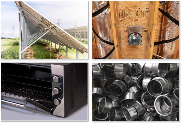 Stamped Metal Solar Parts, Stamped Metal Lighting Parts, Stamped Metal HVAC Parts, Stamped Metal Appliance Parts
